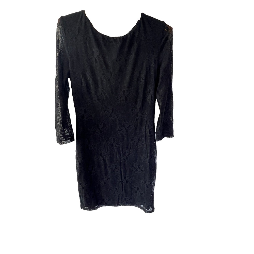 Black Lace Sheer Whimsigoth‎ Grunge Sexy Dress Women M Steampunk Vampire Party - Picture 2 of 13